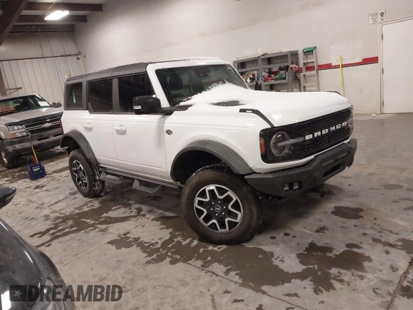 2021 Ford Bronco with VIN 1FMEE5DP6MLA71957, listed as a IAAI auction lot 41587072 with 42,896 mi miles and . Bid and sale history available at DreamBid. Image 1.
