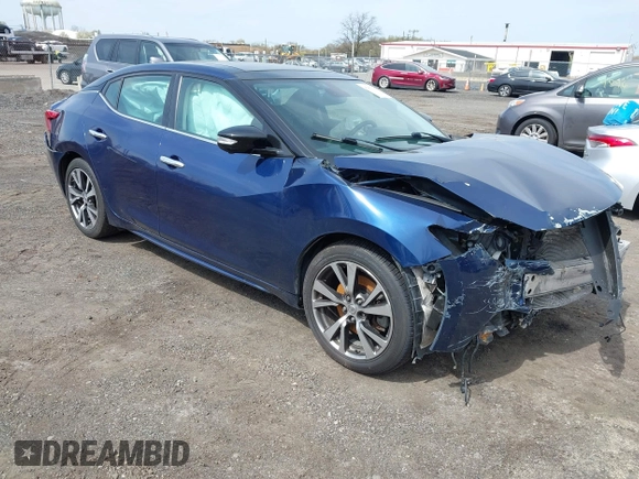2016 Nissan Maxima SV with VIN 1N4AA6AP2GC386757, listed as a IAAI auction lot 42071110 with 108,016 mi miles and . Bid and sale history available at DreamBid. Image 1.