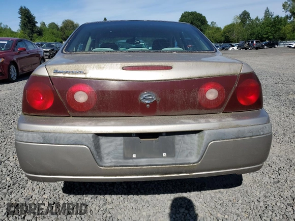 2001 Chevrolet Impala with VIN 2G1WF55E319176194, listed as a Copart auction lot 58939014 with 132,497 mi miles and Clean title. Bid and sale history available at DreamBid. Image 6.