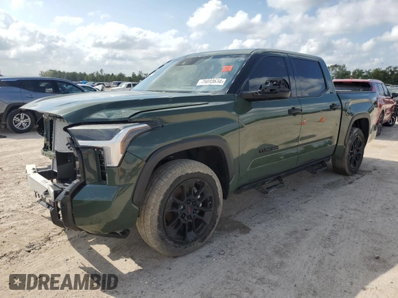 2022 Toyota Tundra 2WD SR5 with VIN 5TFLA5ABXNX012503, listed as a Copart auction lot 75023634 with 48,510 mi miles and Salvage Title. Bid and sale history available at carsss.com. Image 1.