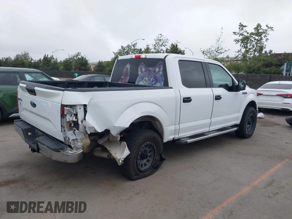 2017 Ford F-150 XL with VIN 1FTEW1CFXHKC00717, listed as a IAAI auction lot 42425695 with 80,199 mi miles and . Bid and sale history available at DreamBid. Image 4.