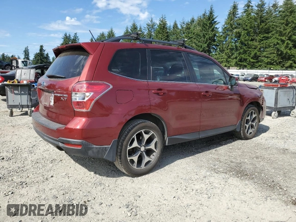 2014 Subaru Forester XT Touring with VIN JF2SJGMC0EH513844, listed as a Copart auction lot 61162355 with 56,887 mi miles and Salvage title. Bid and sale history available at DreamBid. Image 3.