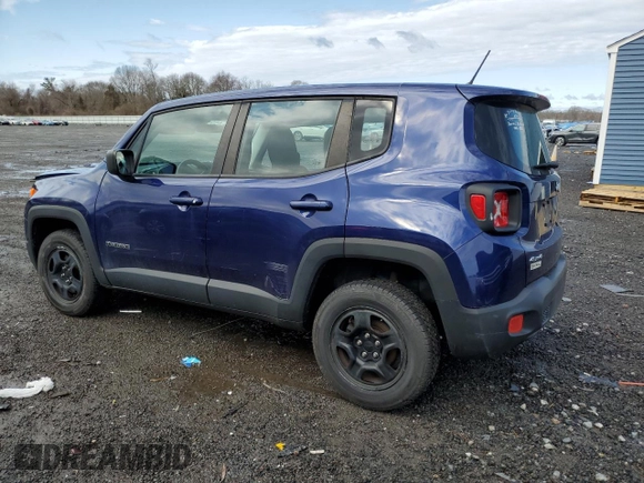 2017 Jeep Renegade Sport with VIN ZACCJBAB7HPE44925, listed as a Copart auction lot 51217075 with 56,505 mi miles and Salvage Title. Bid and sale history available at carsss.com. Image 2.