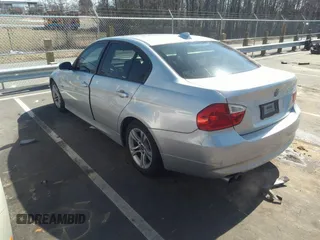 2008 BMW 3 Series 328i with VIN WBAVA37588NL53989, listed as a IAAI auction lot 38807371 with 179,844 mi miles. Bid and sale history available at carsss.com. Image 3.