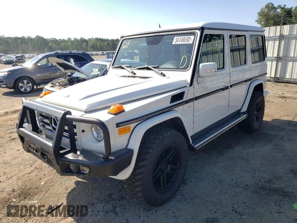 2008 Mercedes-Benz G-Class 5.0L with VIN WDCYR49E68X175851, listed as a Copart auction lot 54149892 with 79,694 mi miles and Salvage Title. Bid and sale history available at carsss.com. Image 2.