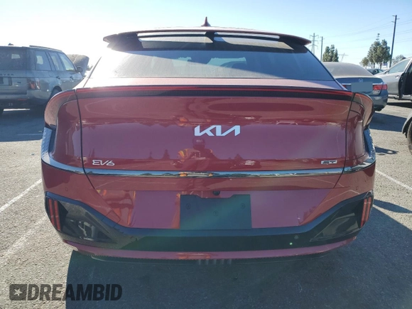 2023 Kia EV6 GT with VIN KNDC5DLE3P5133426, listed as a Copart auction lot 88297835 with 697 mi miles and Salvage Title. Bid and sale history available at carsss.com. Image 6.