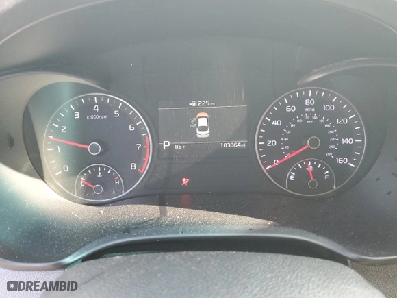 2019 Kia Optima SX with VIN 5XXGW4L29KG367000, listed as a Copart auction lot 72191104 with 103,364 mi miles and Salvage Title. Bid and sale history available at carsss.com. Image 9.