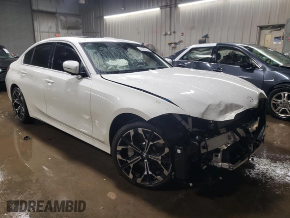 2025 BMW 3 Series 330i xDrive with VIN 3MW89CW03S8F01021, listed as a Copart auction lot 42981935 with 1,965 mi miles and Salvage Title. Bid and sale history available at carsss.com. Image 4.