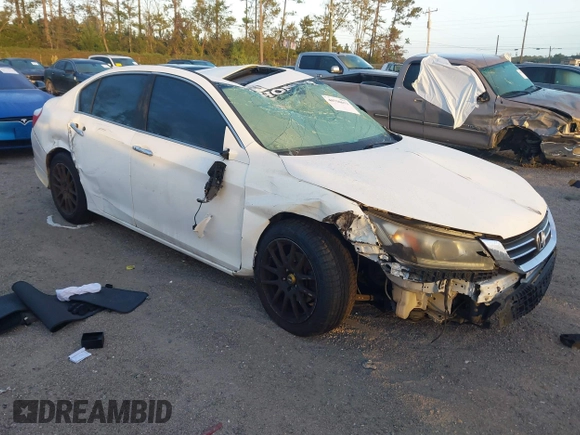 2014 Honda Accord EX-L with VIN 1HGCR2F89EA075147, listed as a IAAI auction lot 40750671 with 117,000 mi miles and . Bid and sale history available at carsss.com. Image 1.