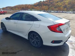 2019 Honda Civic Sedan Sport with VIN 2HGFC2F84KH557097, listed as a IAAI auction lot 40681279 with 177,696 mi miles. Bid and sale history available at carsss.com. Image 3.