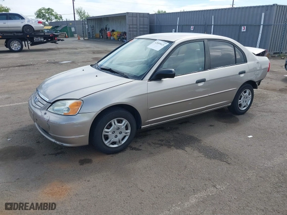 2001 Honda Civic LX with VIN 2HGES16511H554168, listed as a IAAI auction lot 42009621 with 163,801 mi miles. Bid and sale history available at carsss.com. Image 20.