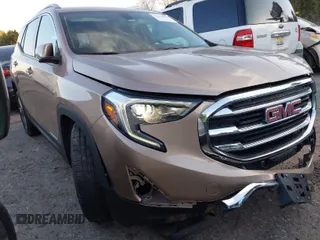 2018 GMC Terrain SLT with VIN 3GKALPEV6JL257763, listed as a IAAI auction lot 41130425 with 58,711 mi miles. Bid and sale history available at carsss.com. Image 1.
