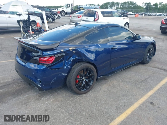2015 Hyundai Genesis Coupe 3.8L Base with VIN KMHHU6KJ2FU123585, listed as a IAAI auction lot 42437976 with 88,121 mi miles and . Bid and sale history available at DreamBid. Image 4.