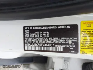 2015 BMW X1 sDrive28i with VIN WBAVM1C50FV314957, listed as a IAAI auction lot 41816402 with 148,410 mi miles. Bid and sale history available at carsss.com. Image 9.