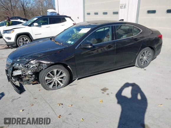 2015 Acura TLX Tech with VIN 19UUB1F51FA014434, listed as a IAAI auction lot 40791595 with 104,757 mi miles. Bid and sale history available at carsss.com. Image 17.