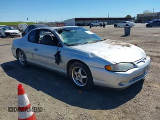2003 Chevrolet Monte Carlo LS with VIN 2G1WW12E039357575, listed as a IAAI auction lot 41865778 with 1 mi miles. Bid and sale history available at carsss.com. Image 1.