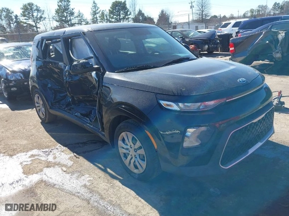 2020 Kia Soul S with VIN KNDJ23AU5L7707558, listed as a IAAI auction lot 41642324 with 19,594 mi miles. Bid and sale history available at carsss.com. Image 1.