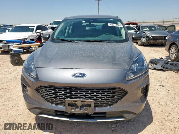 2022 Ford Escape S with VIN 1FMCU0F62NUB47672, listed as a Copart auction lot 60271585 with 53,894 mi miles and Salvage title. Bid and sale history available at DreamBid. Image 5.