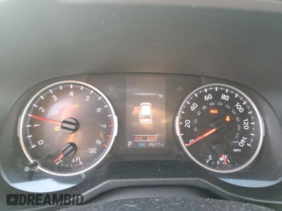 2019 Toyota RAV4 XLE Premium with VIN 2T3A1RFV6KW045015, listed as a Copart auction lot 87649145 with 48,311 mi miles and Salvage Title. Bid and sale history available at carsss.com. Image 9.