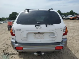 2003 Hyundai Santa Fe GLS with VIN KM8SC13D43U432684, listed as a Copart auction lot 65950054 with 0 mi miles and Salvage Title. Bid and sale history available at carsss.com. Image 6.
