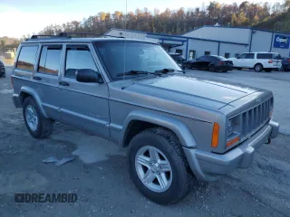 2001 Jeep Cherokee Sport with VIN 1J4FF58S71L576951, listed as a Copart auction lot 78390844 with 267,142 mi miles and Salvage title. Bid and sale history available at DreamBid. Image 4.