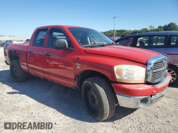 2006 Dodge 1500 SLT with VIN 1D7HU18206S683338, listed as a Copart auction lot 55272635 with 242,911 mi miles and Non Repairable. Bid and sale history available at carsss.com. Image 4.