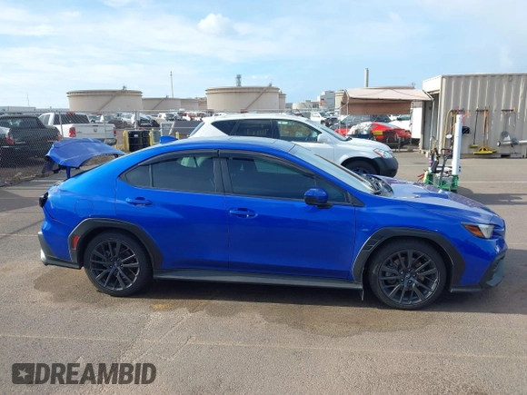 2022 Subaru WRX Premium with VIN JF1VBAF66N9022448, listed as a IAAI auction lot 42043788 with 38,018 mi miles and . Bid and sale history available at DreamBid. Image 13.