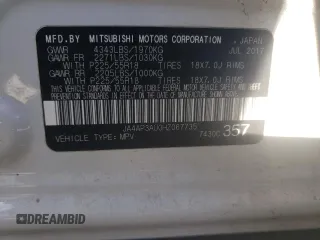 2017 Mitsubishi Outlander Sport ES 2.0 with VIN JA4AP3AU0HZ067735, listed as a Copart auction lot 43909465 with 92,051 mi miles and Salvage Title. Bid and sale history available at carsss.com. Image 14.