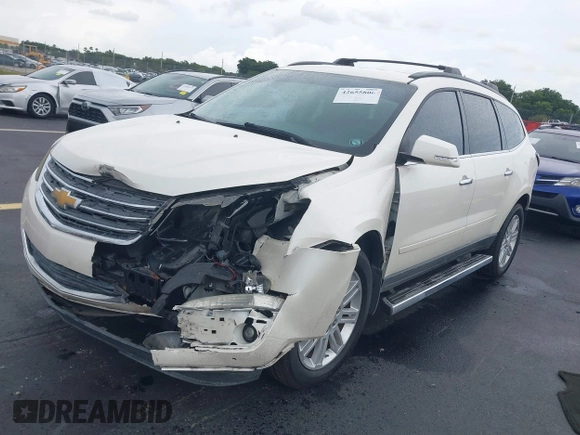 2015 Chevrolet Traverse LT z VIN 1GNKRGKD4FJ137234, wystawiony jako IAAI lot #42655806 z przebiegiem 60 871 mil mil oraz . Historia ofert i sprzedaży dostępna na DreamBid. Obrazek 2.