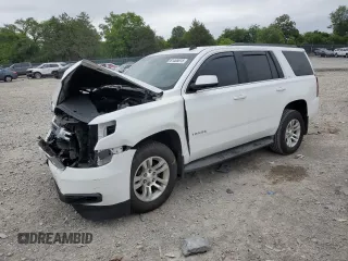 2015 Chevrolet Tahoe LT with VIN 1GNSKBKC9FR165997, listed as a Copart auction lot 61465615 with 142,157 mi miles and Salvage title. Bid and sale history available at DreamBid. Image 1.