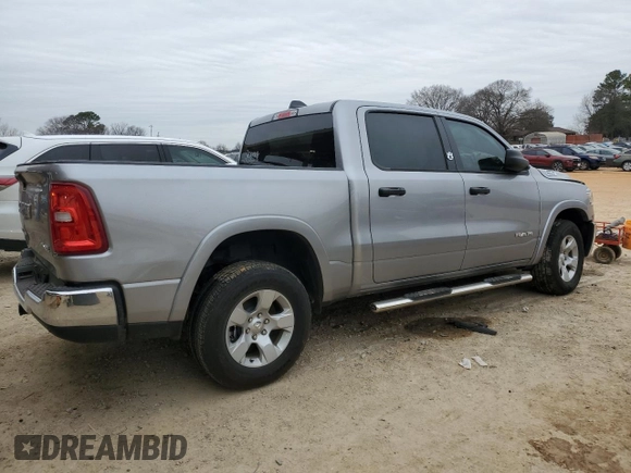 2025 Ram 1500 Big Horn with VIN 1C6RRFFG5SN509938, listed as a Copart auction lot 45376955 with 8,209 mi miles and Salvage Title. Bid and sale history available at carsss.com. Image 3.