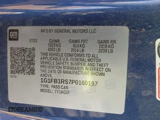 2023 Chevrolet Camaro 1LT с VIN 1G1FB1RS7P0160197, выставлен на аукционе IAAI как лот 41248320 с пробегом Не указан миль и . История ставок и продаж доступна на DreamBid. Изображение 9.