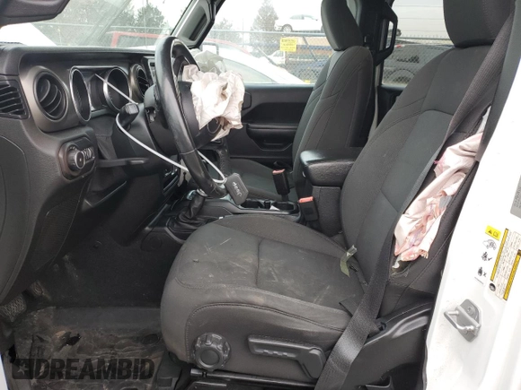 2019 Jeep Wrangler Unlimited Sport with VIN 1C4HJXDG0KW506153, listed as a Copart auction lot 42191625 with 81,954 mi miles and Salvage title. Bid and sale history available at DreamBid. Image 7.
