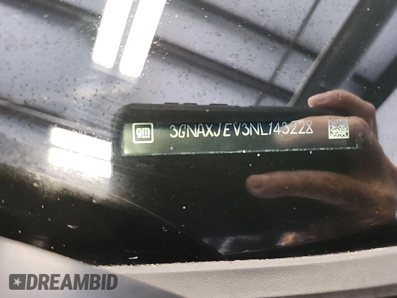 2022 Chevrolet Equinox LT with VIN 3GNAXJEV3NL143228, listed as a IAAI auction lot 42802323 with 100,874 mi miles and . Bid and sale history available at DreamBid. Image 21.