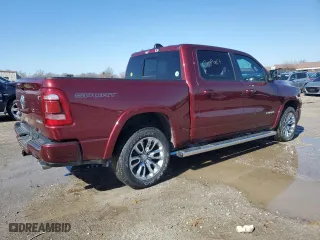 2021 Ram 1500 Laramie with VIN 1C6SRFJT9MN683066, listed as a Copart auction lot 46427025 with 22,060 mi miles and Salvage Title. Bid and sale history available at carsss.com. Image 3.