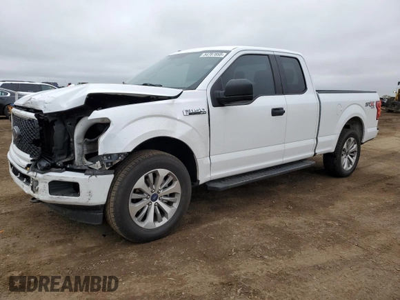 2018 Ford F-150 XL with VIN 1FTEX1EP8JKD44193, listed as a Copart auction lot 54787855 with 97,572 mi miles and Salvage Title. Bid and sale history available at DreamBid. Image 1.