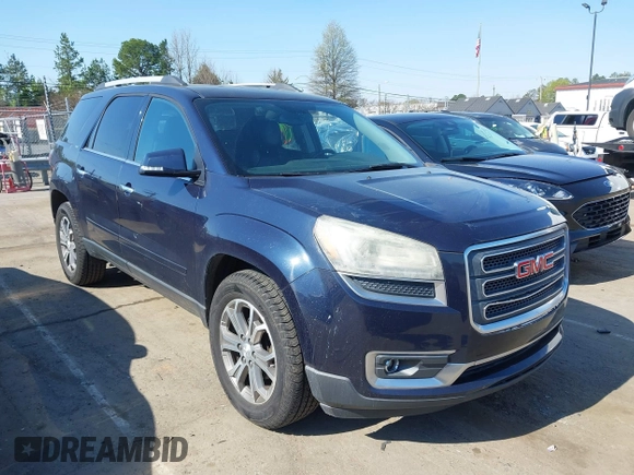 2016 GMC Acadia SLT with VIN 1GKKRSKDXGJ161202, listed as a IAAI auction lot 41887851 with 149,839 mi miles. Bid and sale history available at carsss.com. Image 1.