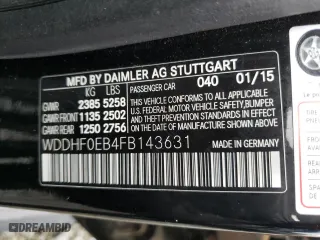 2015 Mercedes-Benz E-Class E 250 BlueTEC Luxury with VIN WDDHF0EB4FB143631, listed as a Copart auction lot 39428493 with 109,864 mi miles. Bid and sale history available at carsss.com. Image 12.
