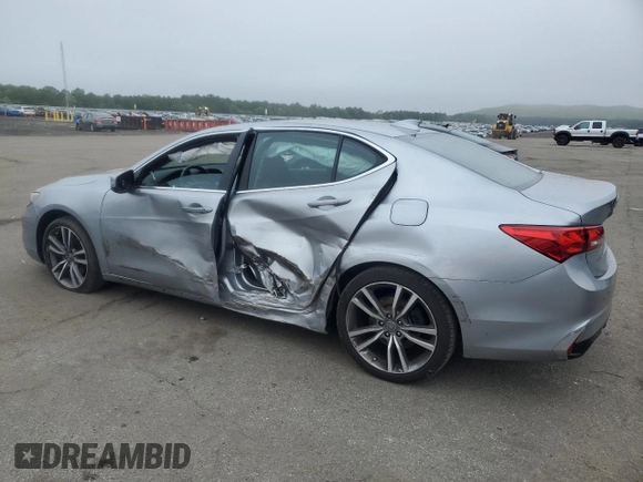 2020 Acura TLX Technology with VIN 19UUB3F44LA001126, listed as a Copart auction lot 58700805 with 49,195 mi miles and Salvage title. Bid and sale history available at DreamBid. Image 2.