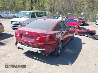 2013 Lexus IS 250 with VIN JTHBF5C29D5192589, listed as a IAAI auction lot 42018276 with 122,303 mi miles and . Bid and sale history available at DreamBid. Image 4.