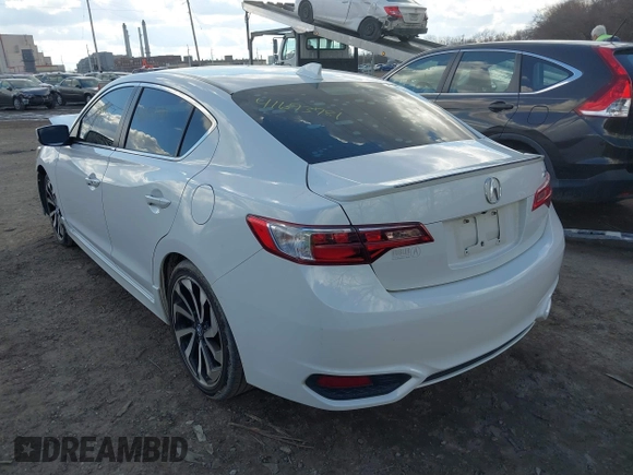 2017 Acura ILX w/Premium/A-SPEC Pkg with VIN 19UDE2F87HA011841, listed as a IAAI auction lot 41693781 with 120,000 mi miles. Bid and sale history available at carsss.com. Image 3.