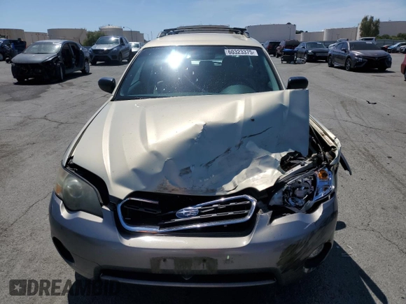 2005 Subaru Legacy Outback with VIN 4S4BP61C157338503, listed as a Copart auction lot 60323375 with 182,962 mi miles and Salvage title. Bid and sale history available at DreamBid. Image 5.