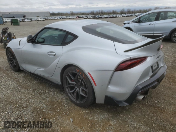 2020 Toyota Supra 3.0 with VIN WZ1DB4C0XLW030009, listed as a Copart auction lot 47809555 with 63,465 mi miles and Salvage title. Bid and sale history available at DreamBid. Image 2.