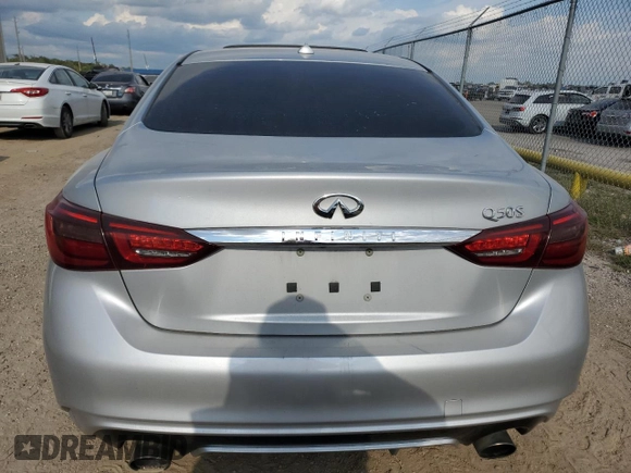 2018 Infiniti Q50 Luxe with VIN JN1EV7AP4JM361577, listed as a Copart auction lot 73135194 with Not provided miles and Non repairable. Bid and sale history available at DreamBid. Image 6.