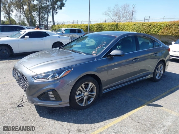 2019 Hyundai Sonata Sport with VIN 5NPE34AF0KH729418, listed as a IAAI auction lot 41799327 with 19,234 mi miles. Bid and sale history available at carsss.com. Image 17.