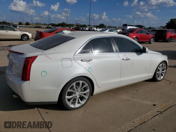 2015 Cadillac ATS Premium with VIN 1G6AE5SX4F0133210, listed as a Copart auction lot 77027604 with 80,682 mi miles and Salvage Title. Bid and sale history available at carsss.com. Image 3.