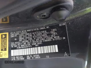 2010 Lexus RX 350 with VIN 2T2BK1BA2AC001474, listed as a IAAI auction lot 41839725 with 171,417 mi miles. Bid and sale history available at carsss.com. Image 9.