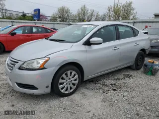 2014 Nissan Sentra S with VIN 3N1AB7AP2EL672402, listed as a Copart auction lot 51745145 with 164,430 mi miles and Salvage Title. Bid and sale history available at carsss.com. Image 1.