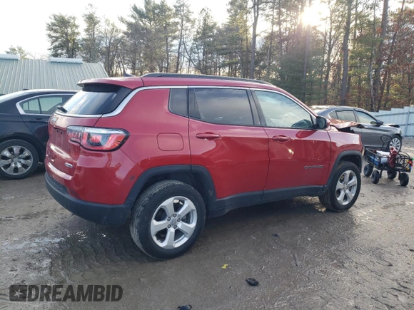 2019 Jeep Compass Latitude with VIN 3C4NJDBB9KT827915, listed as a Copart auction lot 85757104 with 14,713 mi miles and Salvage Title. Bid and sale history available at DreamBid. Image 3.