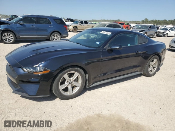 2021 Ford Mustang EcoBoost with VIN 1FA6P8TH8M5134145, listed as a Copart auction lot 50377265 with 41,098 mi miles and Salvage Title. Bid and sale history available at carsss.com. Image 1.